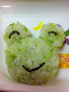 枝豆ご飯☆カエルちゃんver.☆-レシピのメイン写真