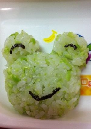 枝豆ご飯☆カエルちゃんver.☆-レシピのメイン写真