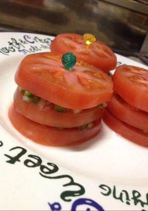 冷んやりトマトのサラダ-レシピのメイン写真