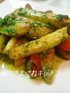 ポテトとソーセージのバジル和え-レシピのメイン写真
