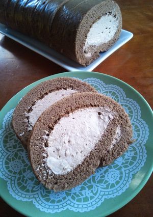 チョコロールケーキ-レシピのメイン写真