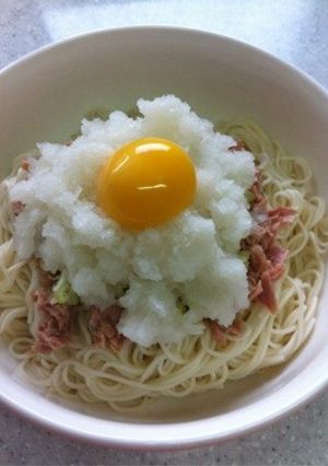 冷やしツナおろしぶっかけ素麺-レシピのメイン写真