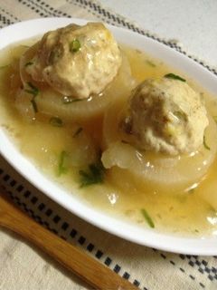 大根の鶏団子詰め煮-レシピのメイン写真