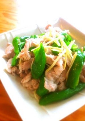 万願寺とうがらし（甘長）と豚肉の生姜炒め-レシピのメイン写真
