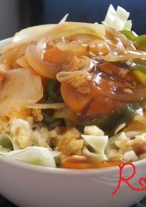 ひんやりアツアツ夏丼　一人ランチに♪-レシピのメイン写真