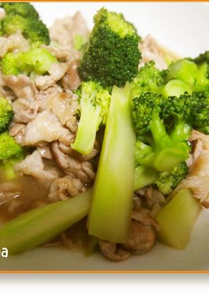 ブロッコリーと豚肉のオイスターソース炒め-レシピのメイン写真