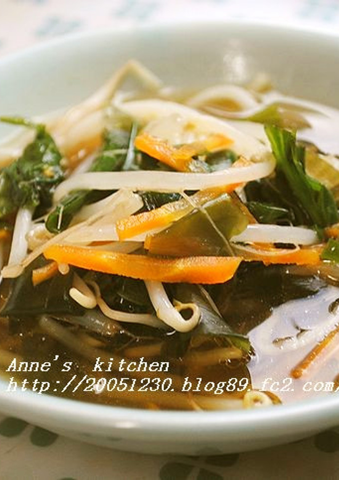 もやしたっぷりの韓国風野菜スープ☆-レシピのメイン写真