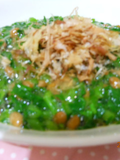 つるむらさきと納豆のネバネバあえ☆-レシピのメイン写真