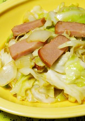 ☆カレーバター風味なキャベツの甘味噌炒め-レシピのメイン写真