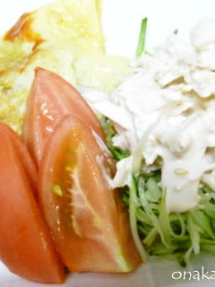 チキンサラダとドレドレドレッシング♪-レシピのメイン写真