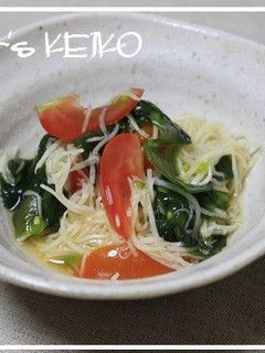 じゃがいもとトマトとわかめの酢の物-レシピのメイン写真