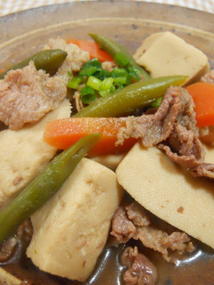 高野豆腐と牛肉の煮物-レシピのメイン写真