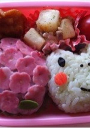 あじさいとカエルのお弁当★-レシピのメイン写真
