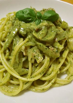 簡単！シンプル！バジルソースパスタ-レシピのメイン写真