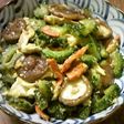 ゴーヤとくるま麩の味噌炒め