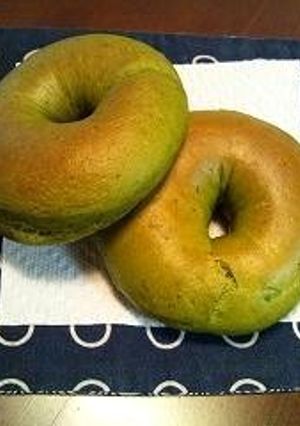 甘みなしの抹茶ベーグル-レシピのメイン写真