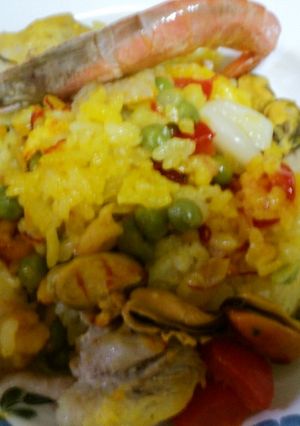 炊飯器パエーリャ-レシピのメイン写真