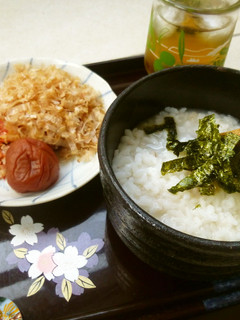 朝食に最適☆超速3分!塩麹がゆ定食☆-レシピのメイン写真