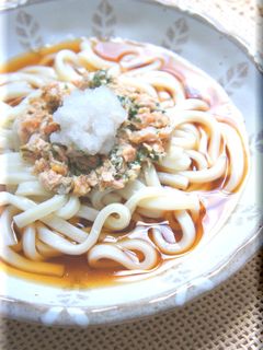 ✽うめ~ツナ冷やしうどん✽-レシピのメイン写真