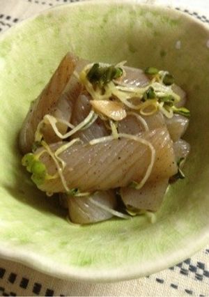 コンニャクとカイワレの青じそ炒め-レシピのメイン写真