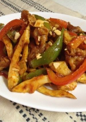 豚肉とタケノコのカレーケチャップ炒め-レシピのメイン写真