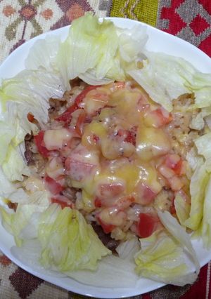 ガッツリ☆牛肉チーズチャーハン-レシピのメイン写真