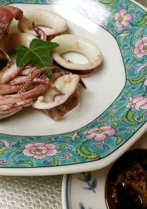 茹でイカ(生姜醤油で★)-レシピのメイン写真
