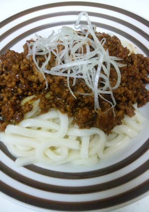 我が家のスタミナ肉味噌うどん-レシピのメイン写真