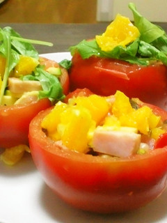 冷たいトマト夏野菜詰め-レシピのメイン写真