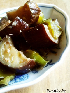 母の味☆茄子とピーマンの甘味噌煮-レシピのメイン写真
