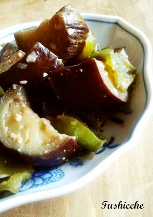 母の味☆茄子とピーマンの甘味噌煮-レシピのメイン写真