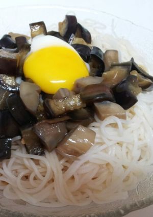 茄子ときのこの簡単あっさり素麺-レシピのメイン写真
