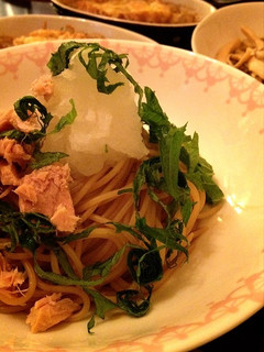 ツナの和風おろしポン酢パスタ-レシピのメイン写真