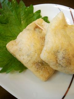 簡単☆おつまみ☆油揚げ納豆包み-レシピのメイン写真