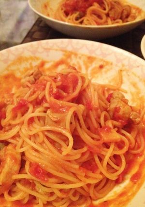 チキンのトマトクリームパスタ-レシピのメイン写真