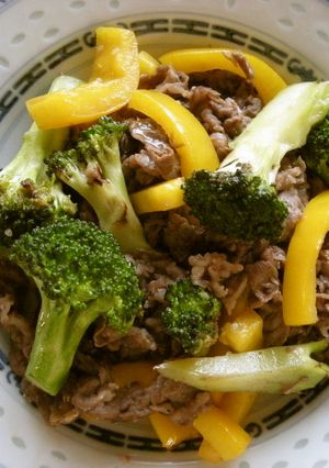 牛肉・パプリカ・ブロッコリーの塩麹炒め-レシピのメイン写真