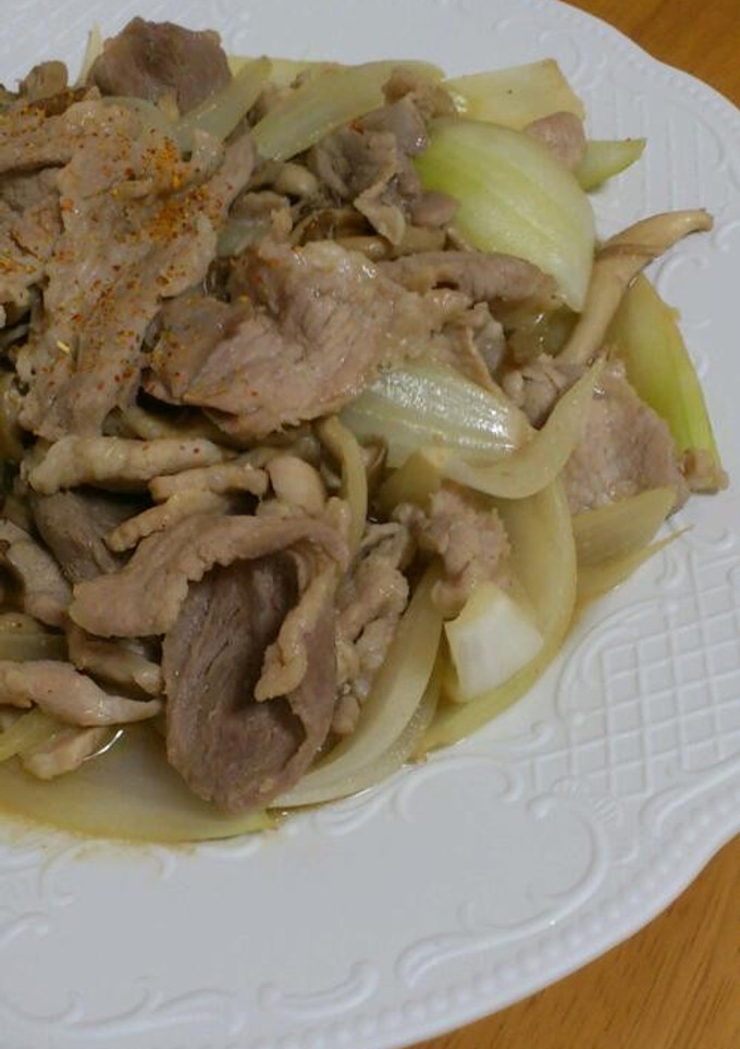 豚肉としめじと玉ねぎの味噌マヨ炒め☆-レシピのメイン写真
