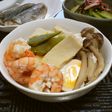 海老と高野豆腐の玉子落とし