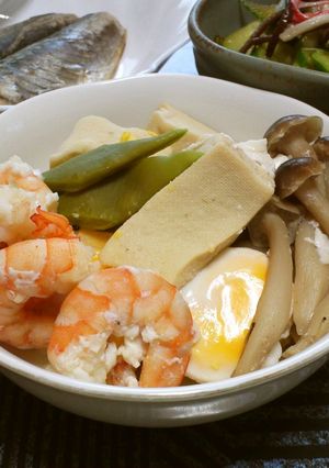 海老と高野豆腐の玉子落とし-レシピのメイン写真