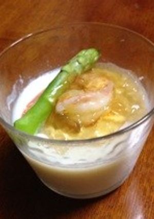 ジュレで美味しい！茶碗蒸し風豆乳プリン-レシピのメイン写真