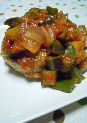 野菜たっぷり煮込みハンバーグ-レシピのメイン写真