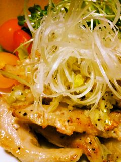 【おつまみ、おかず】豚トロねぎだく塩焼き-レシピのメイン写真