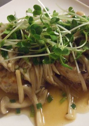 豆腐ハンバーグ♪きのこソース-レシピのメイン写真