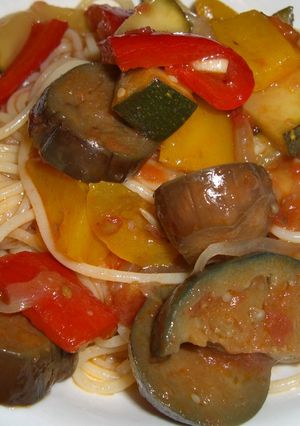 ラタトゥイユの冷製パスタ-レシピのメイン写真