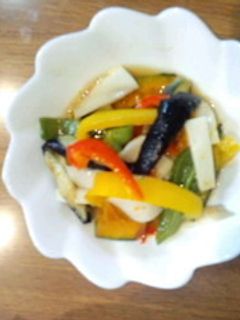 かまぼこと揚げ夏野菜-レシピのメイン写真