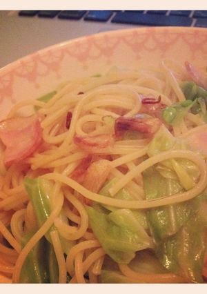 キャベツとベーコンのアンチョビパスタ-レシピのメイン写真