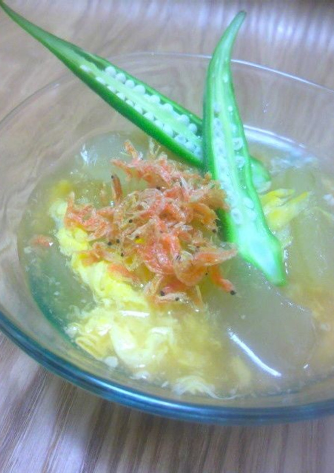 冷やしても熱々でも◎冬瓜と挽肉の卵あん煮-レシピのメイン写真