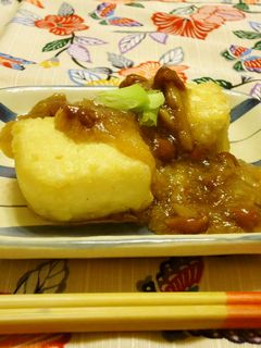 揚げ出し豆腐の絶品なめこあんかけ-レシピのメイン写真