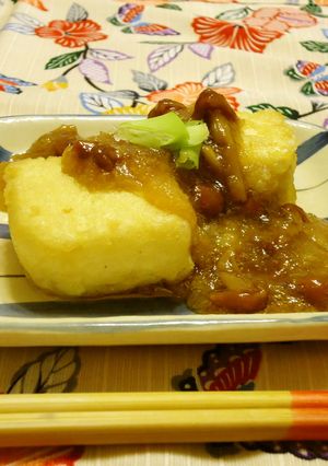 揚げ出し豆腐の絶品なめこあんかけ-レシピのメイン写真