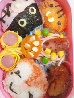 キャラ弁*バイキンマンとドキンちゃん-レシピのメイン写真